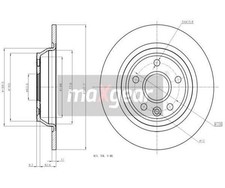 2 pz. Disco freno Maxgear
