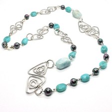 COLLANA IL ALLUMINIO LUNGA 86