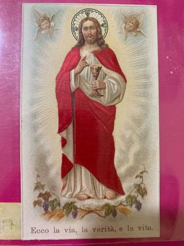 Santino holy card - holy, via