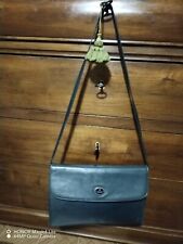 Borsa Gucci Blu Tracolla,in Pelle,Anni'80,Cursore Interno Logato Vecchio Marchio