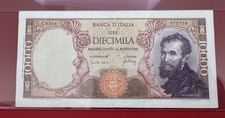 Repubblica Italiana 10000 Dieci Mila Lire Michelangelo 20-05-1966 Carli/Febbraio