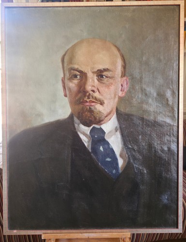 Grande ritratto lenin - ritratto, di