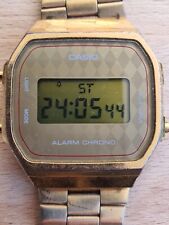 casio 3298 A168 goldplated alarm chrono