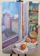QUADRO VINTAGE DIPINTO OLIO SU