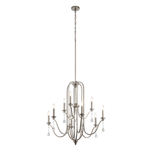 Lampadario 9x60w e14 peltro - lampadario,