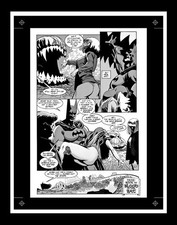 Kelley Jones Batman: Haunted Gotham #3 Rara Produzione Art Pg 48 Monotono