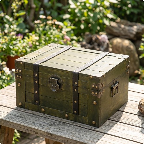 Baule legno vintage - in,