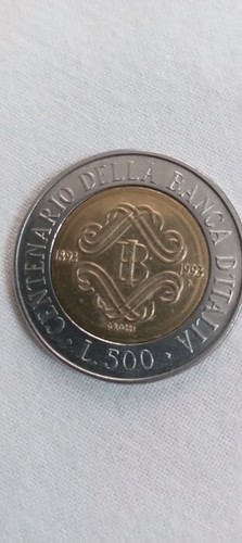 Moneta 500 lire centenario