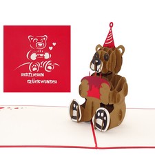 Biglietto Pop Up "Teddy con