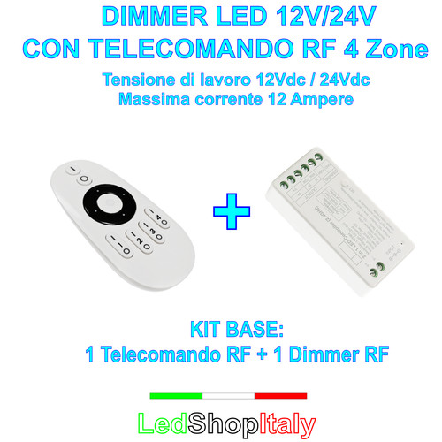 Dimmer 12v 24v - 12v/24v, telecomando