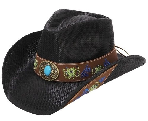 Cappello western hat flowers - western,