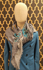 SCIARPA KITON LANA CASHMERE SETA MADE IN ITALY (A4) NUOVA SENZA ETICHETTE