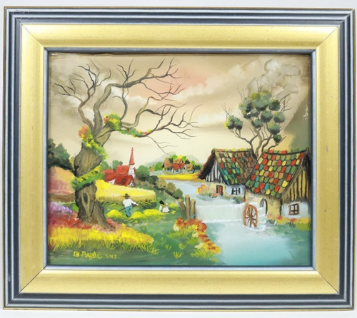 Quadro popolare villaggio