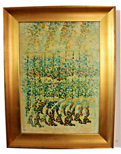 Dipinto futurista copia "Bambina che corre sul balcone" di Giacomo Balla