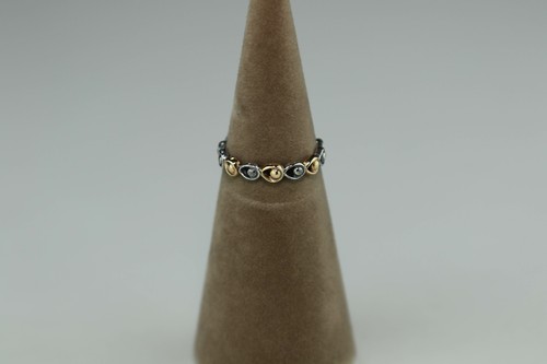 Anello pandora bicolore - anello,