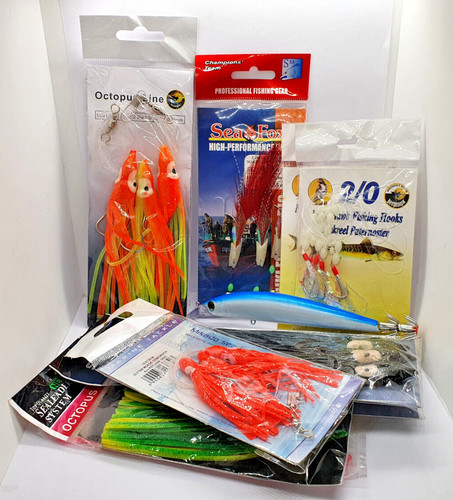 Lotto stock materiale pesca - stock,