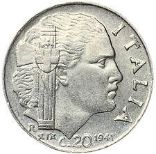 20 CENTESIMI 1941 XIX - MAGNETICA - VITTORIO EMANUELE III - ITALIA - SPL -