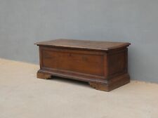 Cassapanca panca baule con piano apribile in noce, primi '800 - L 97 cm!