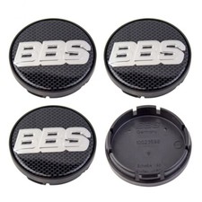 4x BBS coprimozzo emblema copricerchio 56 mm argento/carbonio 0924281 10023598