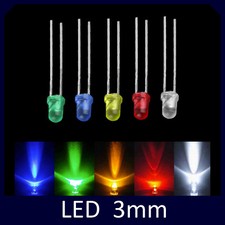 10pz LED 3mm Diodi Punta