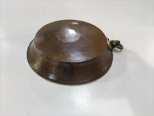 Pentola in rame antica padella tegame teglia rotonda stagnata piatto casseruola 