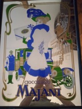 Quadro/Specchio pubblicitario  Vintage Majani Cioccolato