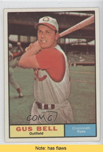 1961 topps gus bell - topps, leggi