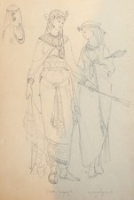 Quadro vintage a matita