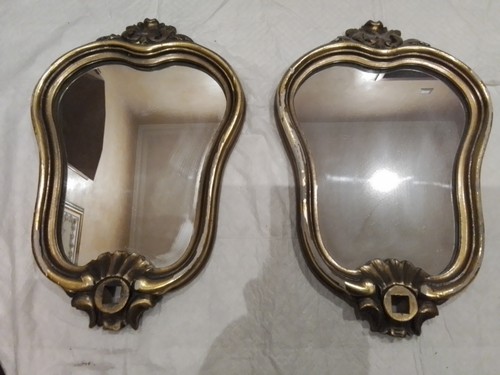 Coppia specchi dorati - coppia,