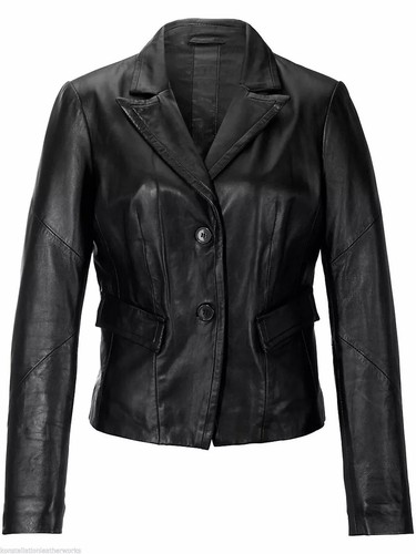 Giacca blazer donna nera vera