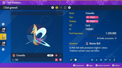 Cresselia shiny 6iv - shiny,