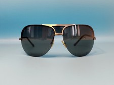 OCCHIALI DA SOLE PILOTA VINTAGE CHRISTIAN DIOR REMOVE SILVER OVERSIZE MADE IN...