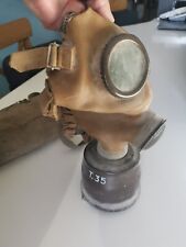 Militare Maschera WW2 Maschera Antigas 1939 Pirelli T35 Filtro Marchio LEONE