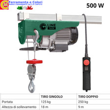 Paranco Elettrico a Fune 500W