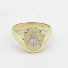 Anello Con Compasso E Quadrato