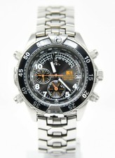 Orologio Breil world time deep 200 meter diver watch vintage clock diving montr