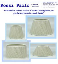 Paralume in tessuto rustico