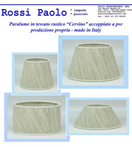 Paralume tessuto rustico - tessuto,