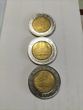 lotto 500 lire bimetalliche 70