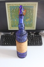Bottiglia blu cobalto vintage