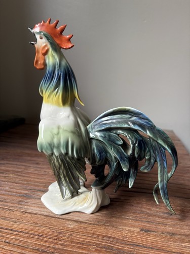 Coq porcelaine saxe - coq, en