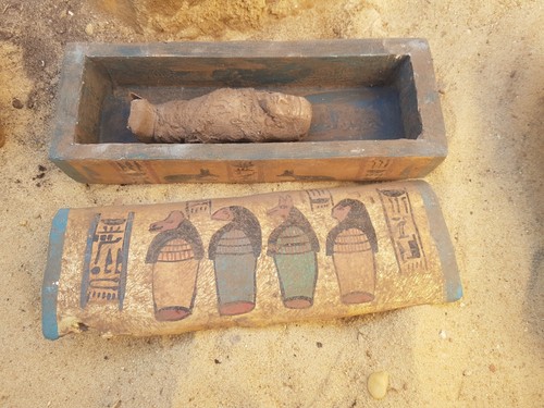 Rara antica scatola ushabti - rara,