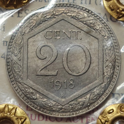 Centesimi esagono 1918 - centesimi, fdc