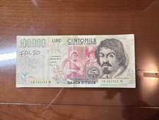 FALSO - BANCONOTA LIRE 100000