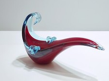 Posacenere in vetro di Murano soprammobile vintage dal design modernariato 70 80