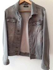 Giacca jeans grigia uomo - S