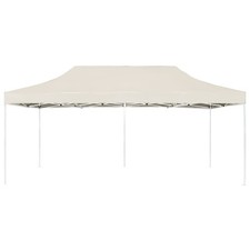 Gazebo Professionale Pieghevole in Alluminio 6x3 m Crema