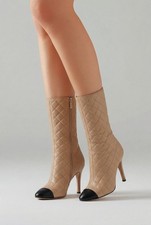 Stivali chanel vintage beige - chanel,