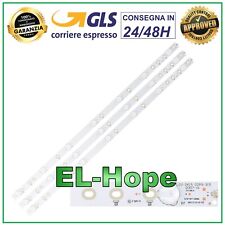 KIT 3 BARRE STRIP LED PER TV PHILIPS GJ-2K15 D2P5-315 D307-V1 32PFT 32PHH4 