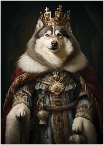 Alaskan malamute royal king - malamute,